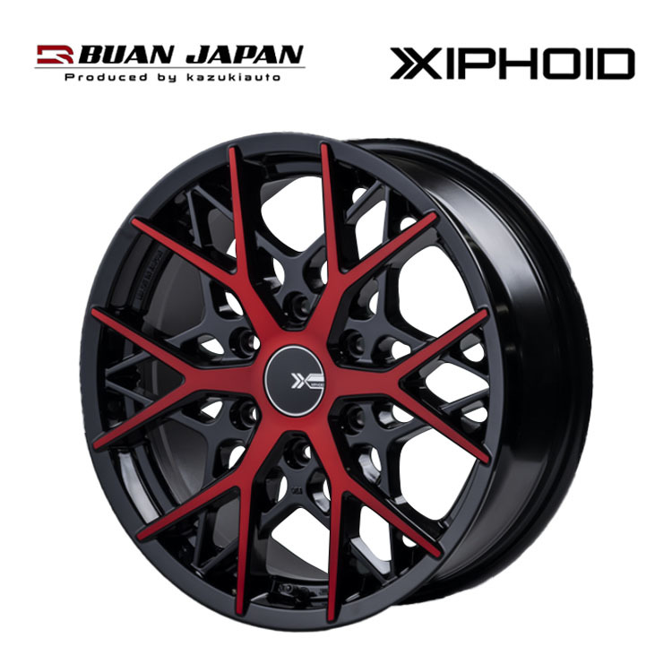 送料無料 BUAN JAPAN XIPHOID 6.5J-17 +38 6H-139.7 (17インチ) 6H139.7 6.5J+38【1本単品 新品】_画像1