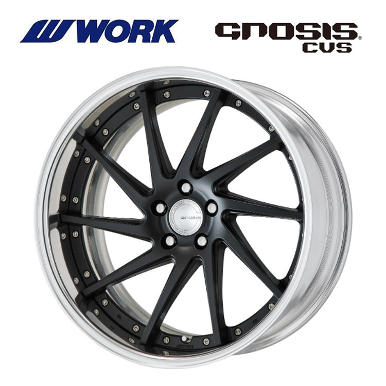 送料無料 ワーク GNOSIS CVS FULL REVERSE ミドルコンケイブ STANDARD Adisk 8.5J-20 +38~2 5H-112 【2本セット 新品】