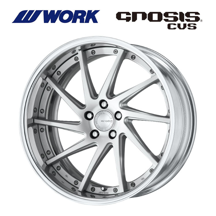 送料無料 ワーク GNOSIS CVS FULL REVERSE ミドルコンケイブ STANDARD Adisk 10.5J-21 -12~-29 5H-112 【4本セット 新品】