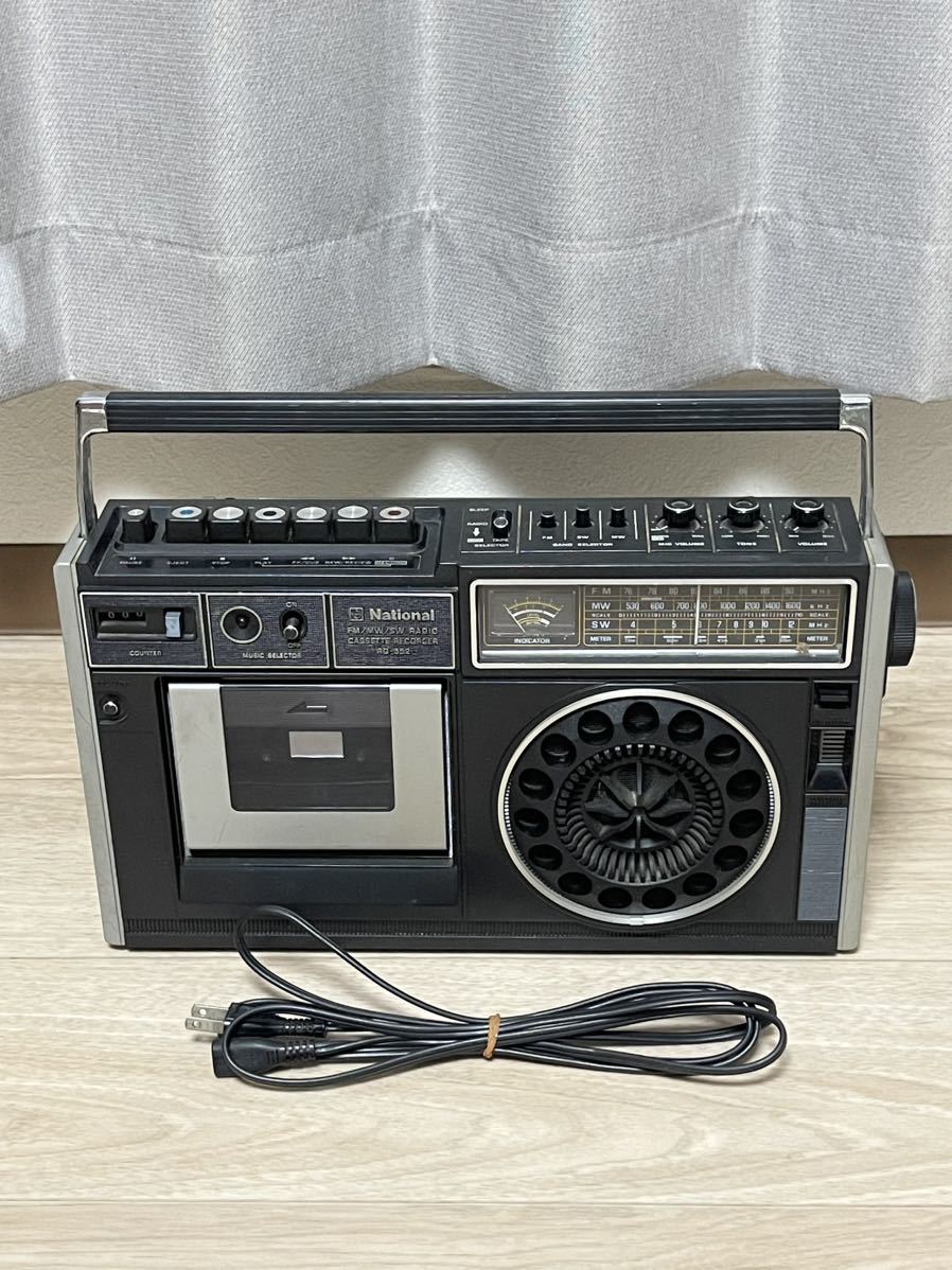 National ナショナル ラジカセ ラジオカセットレコーダー RQ-552 ラジオ受信OK 昭和 レトロ 当時物 FM SW MW SW029_画像1