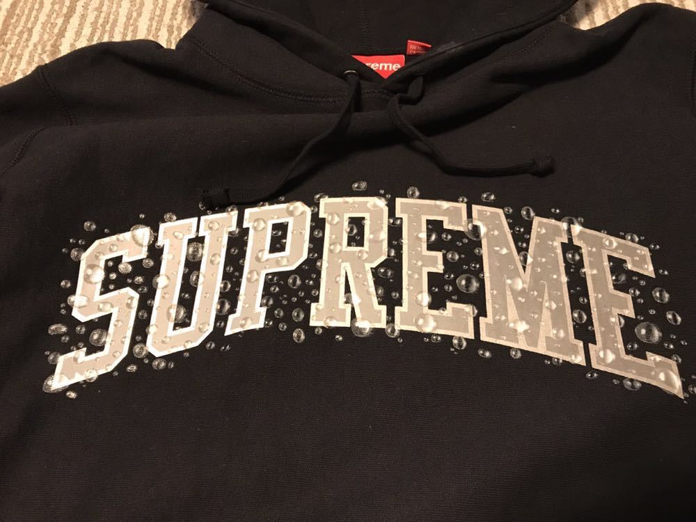 即決 18aw Supreme Water Arc Hooded Sweatshirt シュプリーム スウェットパーカー