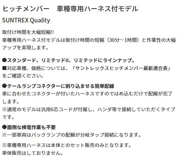 *タグマスター アルファード ハイブリッド　DAA-AYH30W　ヒッチメンバー LTDⅡ サン　●専用ハーネス付 C TM154831_画像9