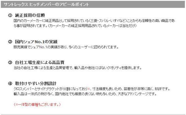 タグマスター VOXY ヴォクシー　DBA-ZRR80W/G　3BA-ZRR80W　DBA-ZRR85W/G　3BA-ZRR85W　ヒッチメンバー LTDⅡ サン　Ｃ　ＴＭ108830_画像4