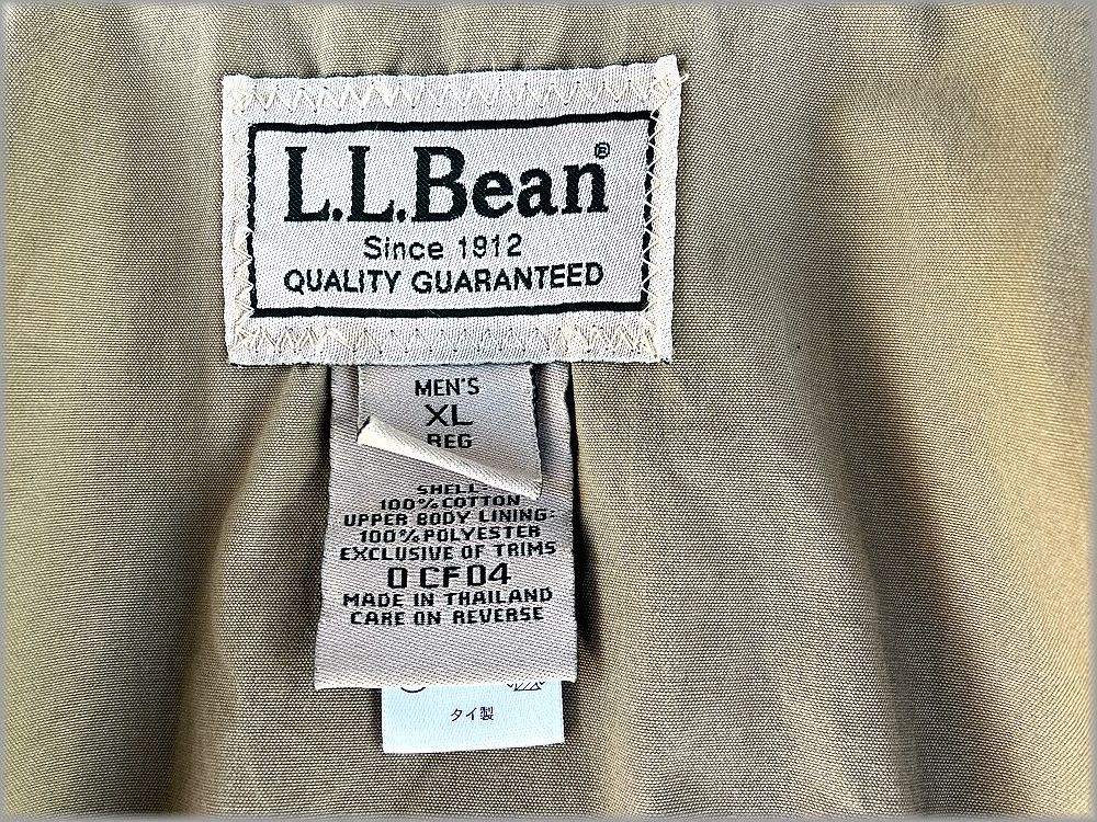 ★L.L.Bean LLビーン　ジップアップ　ジャケット　XL　ビッグサイズ　M-65 サファリ★検 コート 古着 アウトドア ハンティング ミリタリー_画像4