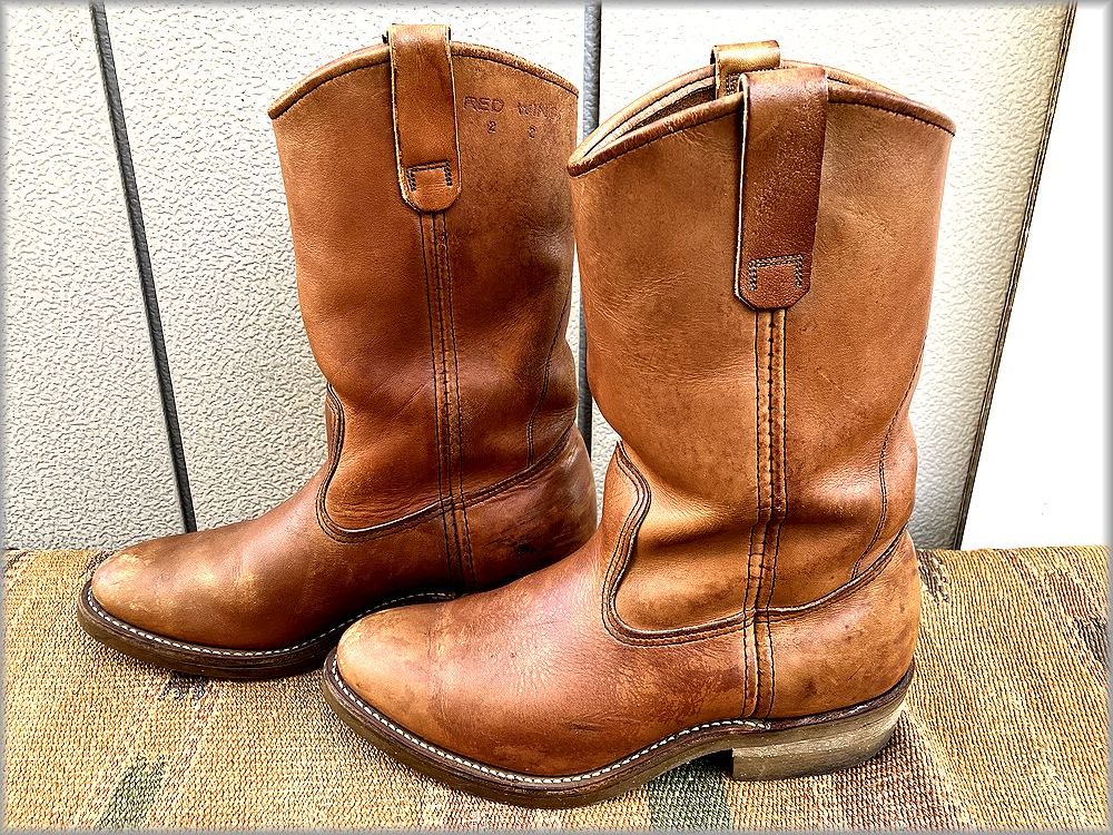 *80s 82 year Red Wing pekos boots 1155 feather tag 6E 24~24.5m rank * inspection Vintage Work USA made leather 70s 90s America 