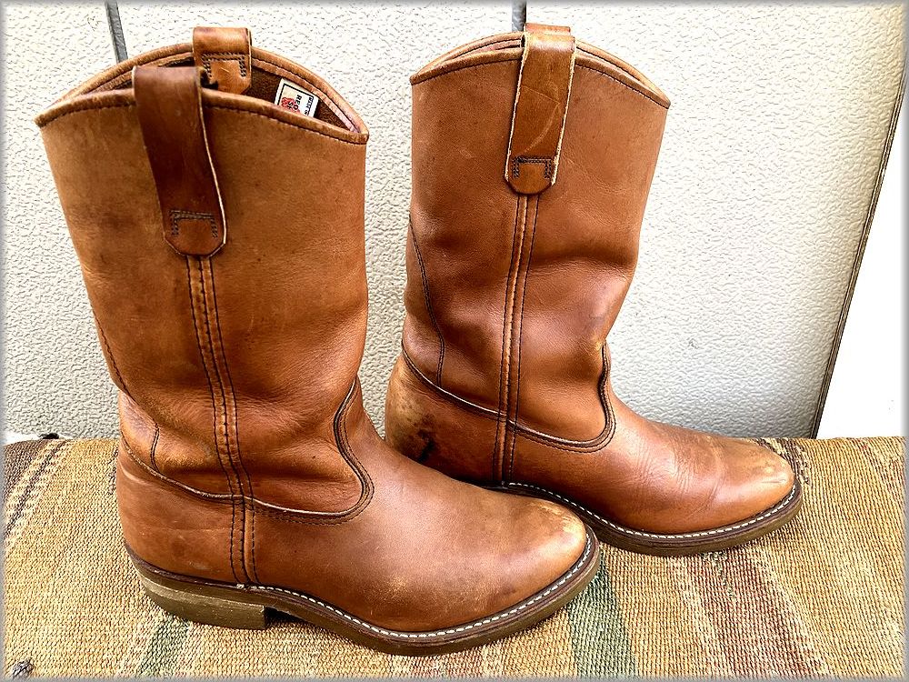 *80s 82 year Red Wing pekos boots 1155 feather tag 6E 24~24.5m rank * inspection Vintage Work USA made leather 70s 90s America 