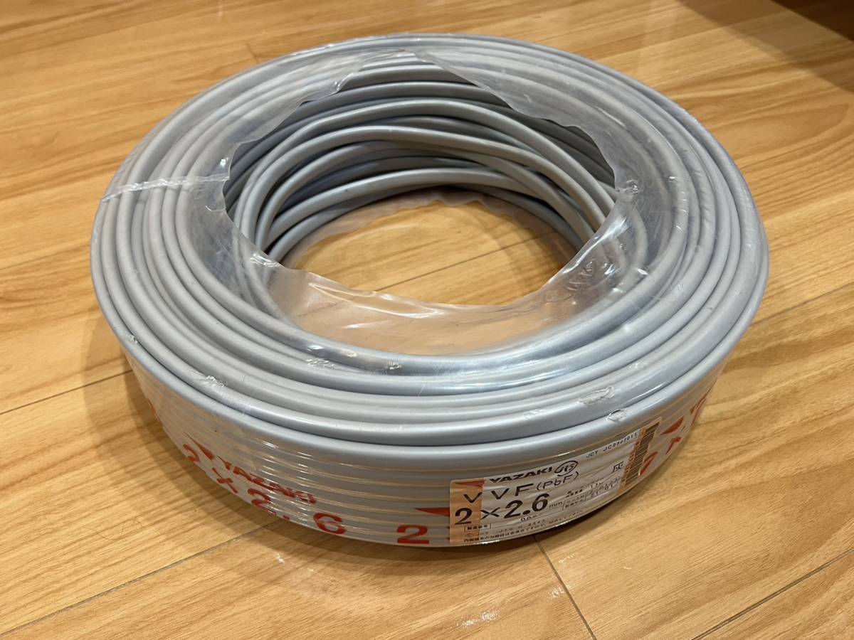 VVF2.6-2c 　14.0kg/17.0kg 　82m/100m　重さ換算_画像1