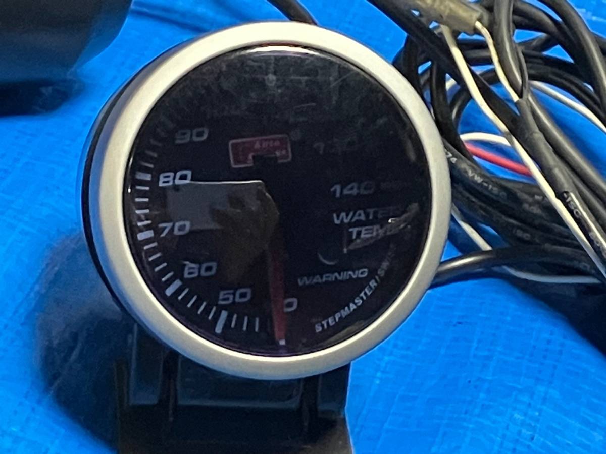 * auto gauge 2 connected meter tachometer * water temperature gage *012413Y