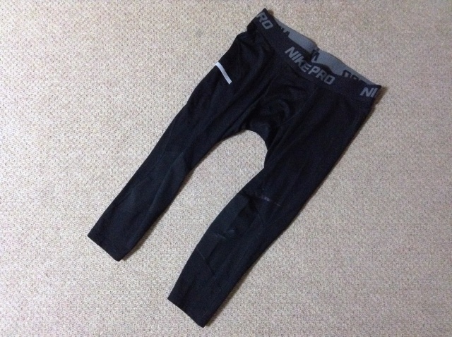 * used * Nike Pro men's compression training tights spats black L Work out Jim NIKE PRO DRI-FIT NIKE 925821-010