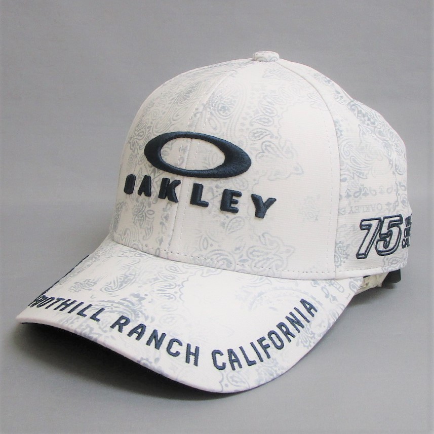 オークリー キャップ FOS901577-186 ホワイトプリント FIXED CAP FA 23.0★送料無料 OAKLEY フィックスド キャップ WHITE PRINT ホワイト_画像1