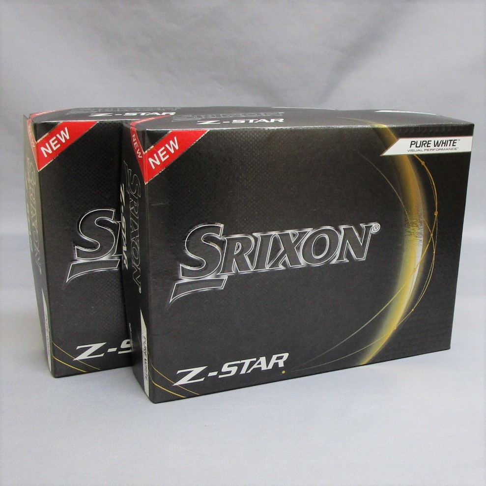 US仕様 2023年 SRIXON Z-Star ホワイト 2箱 24球 2ダース ボール スリクソン ダンロップ DUNLOP 3ピース ゴルフボール Zスター_画像1