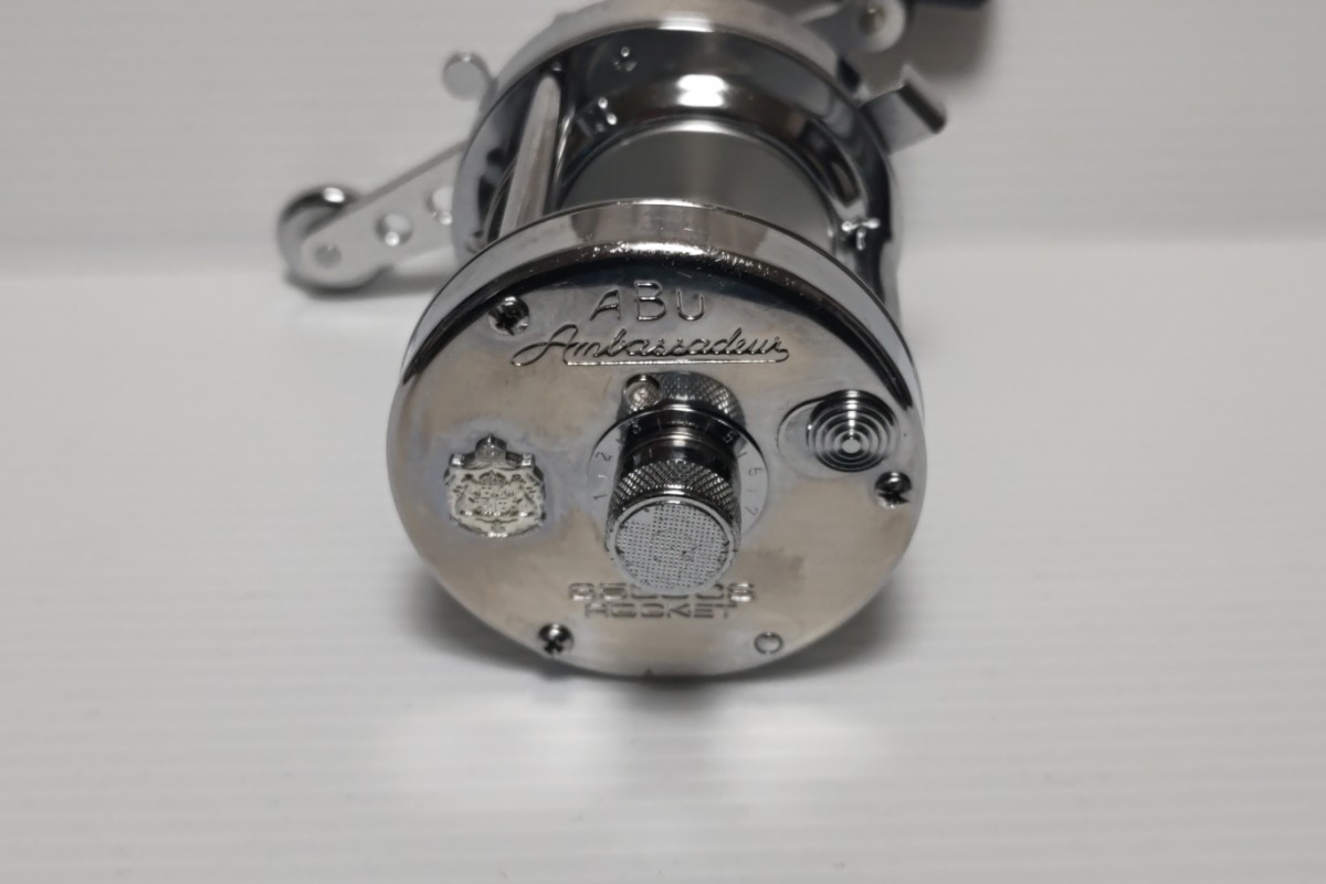 中古 アブガルシア アンバサダー 6500CS ロケット クローム ABU Garcia Ambassadeur ROCKET CHROME カゴ釣り 2点ブレーキ_画像3