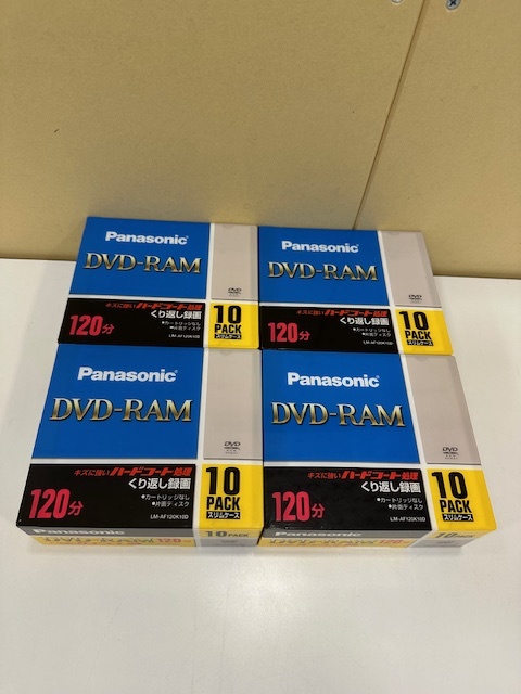 ☆未開封品☆Panasonic LM-AF120K10D DVD-RAMビデオ用120分/4.7GB（片面）×４セット /動作未確認/未開封/未使用_画像1