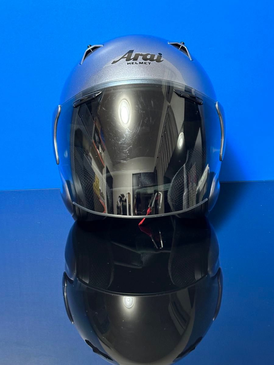 Arai ジェットヘルメット シルバー SNELL Arai アライヘルメット snell MZF シルバー ジェットヘルメット