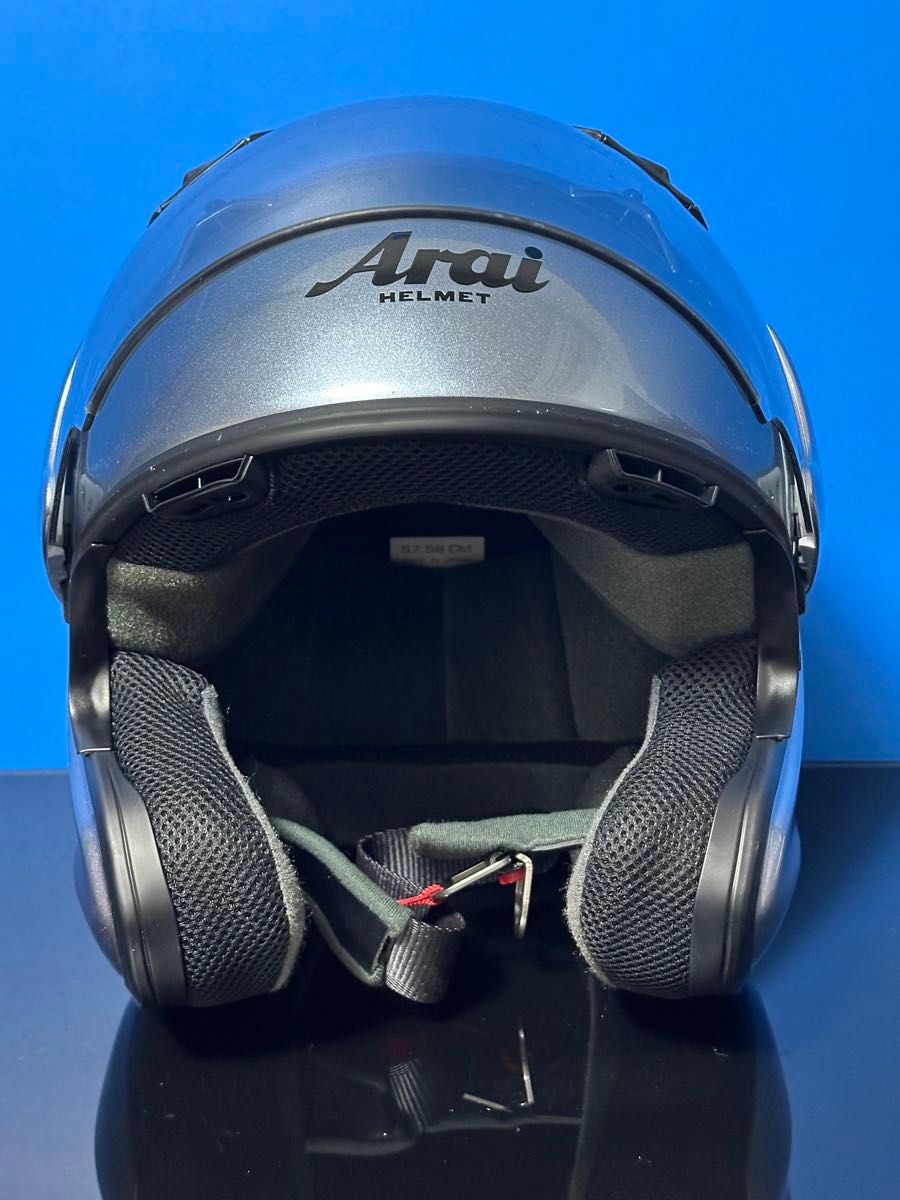 Arai ジェットヘルメット シルバー SNELL Arai アライヘルメット snell MZF シルバー ジェットヘルメット