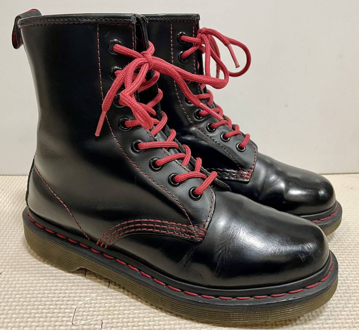 Dr Martens ドクターマーチン 8ホールレザー ブーツ UK4黒_画像2