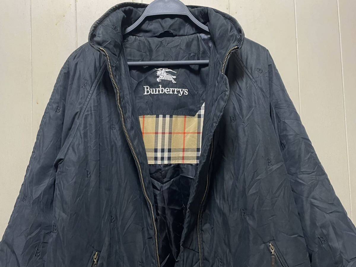 BURBERRY バーバリー 中綿コート 黒、古着ジャケットの画像3