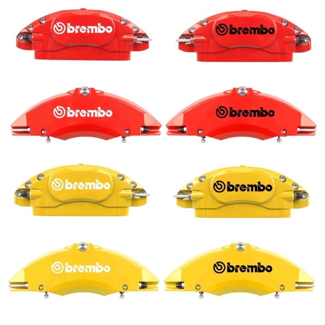  super-discount brembo Brembo brake caliper emblem heat-resisting sticker 6 pieces set black 