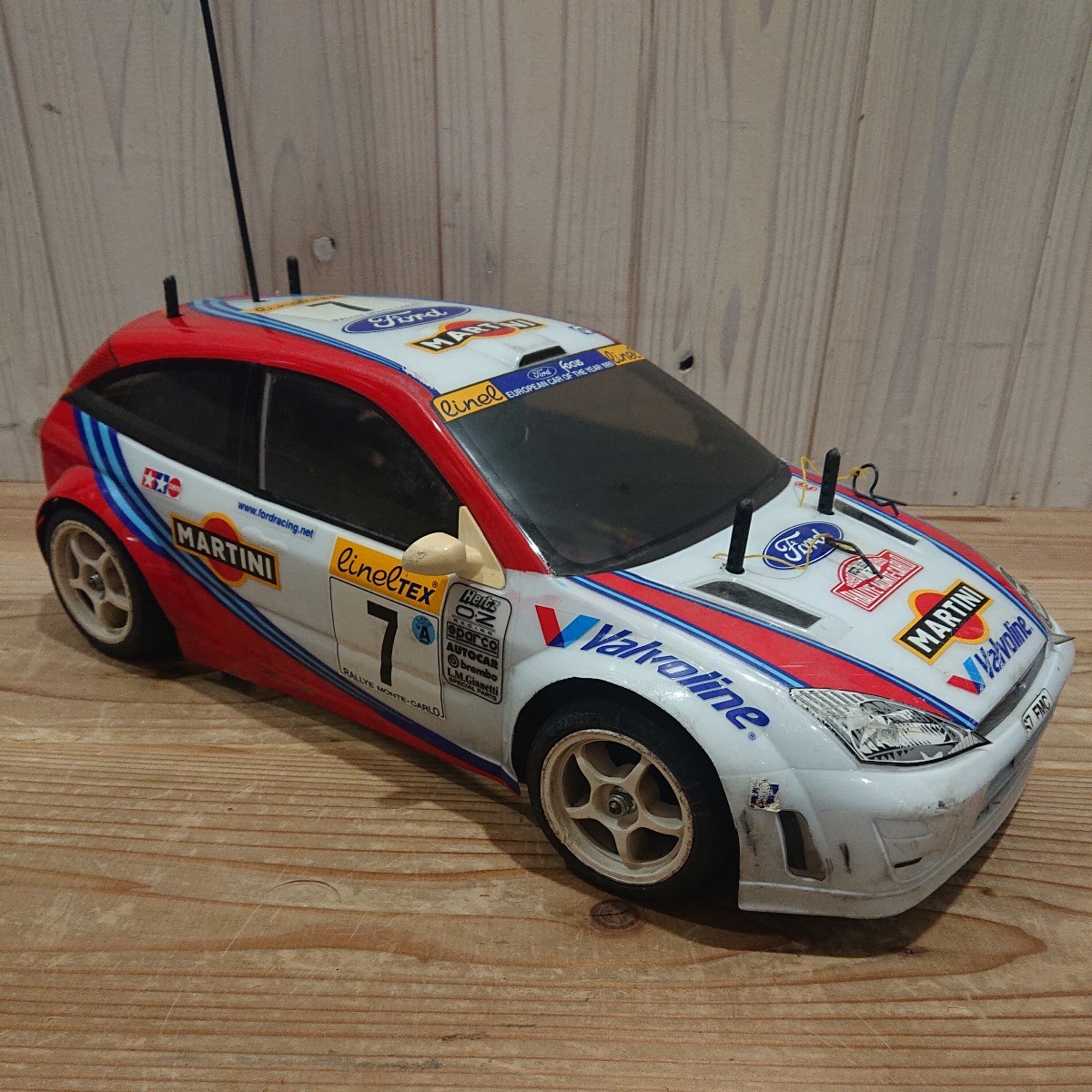 ☆TAMIYA タミヤ フォード フォーカス RS WRC 01 FORD FOCUS RS WRC 01ラジコン RC 1/10 ジャンク☆_画像3