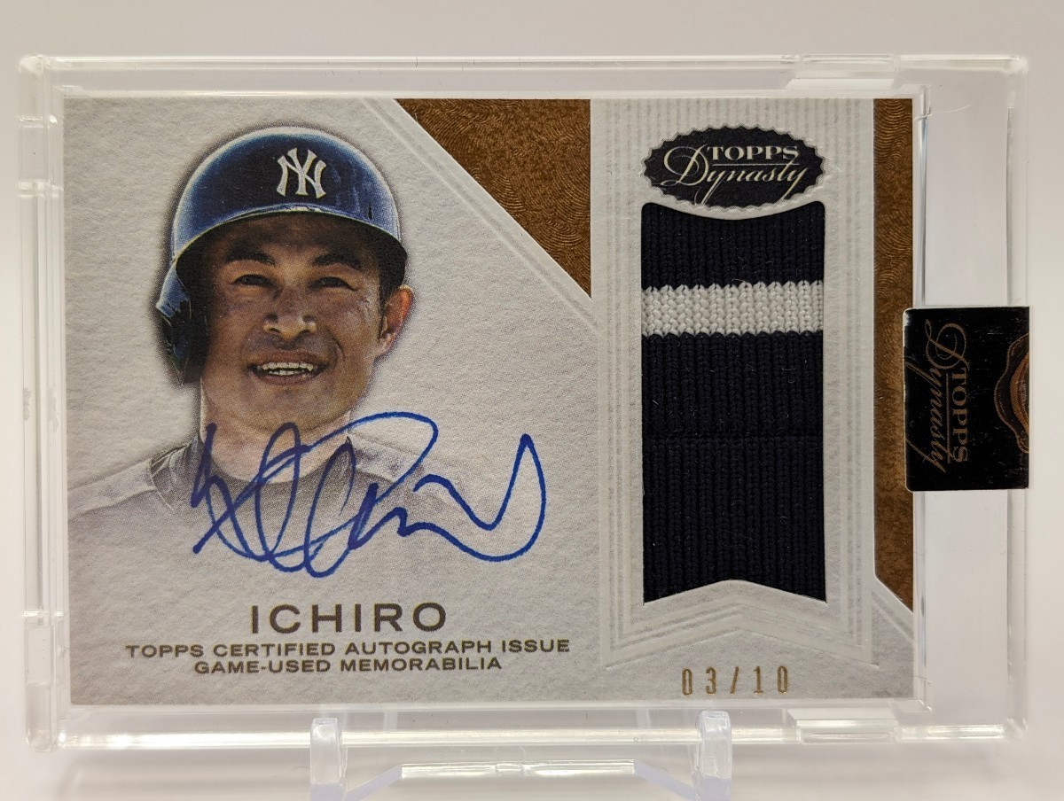 【10枚限定:未開封】イチロー/2016/Topps/Dynasty/直書き・直筆サイン/GAME-USED MEMORABILIA/ヤンキース_画像1