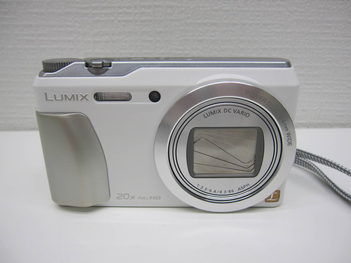 カメラ祭 パナソニック ルミックス DMC-TZ55 使用品 自宅保管品 Panasonic LUMIX デジタルカメラ ホワイト 作動確認済_画像2