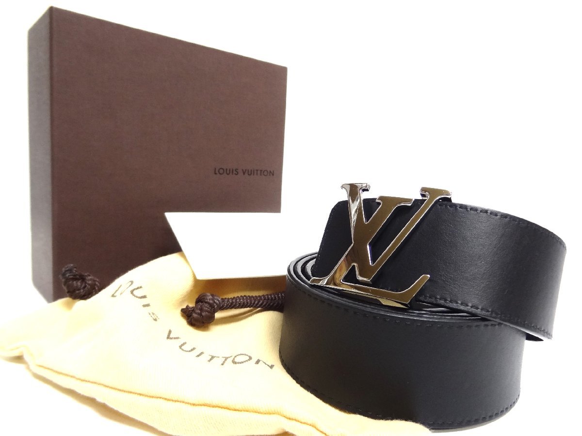 ルイヴィトン サンチュール LV イニシャル 40MM リバーシブル ベルト Size 36/90 M9887 LOUIS VUITTON ☆P_画像1