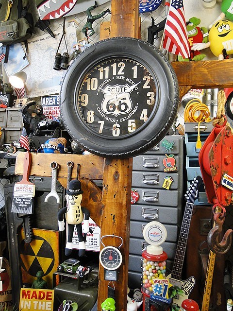 ルート66　タイヤクロック ■ アメリカン雑貨 アメリカ雑貨 壁掛時計_画像6