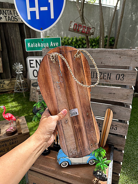  beach sandals wood welcome board America miscellaneous goods 