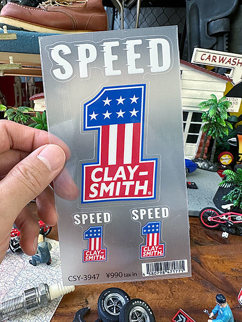 クレイスミス　オフィシャル　ステッカー（カラー SPEED No.1）透明ベースのステッカー ■ アメリカン雑貨 アメリカ雑貨_画像1