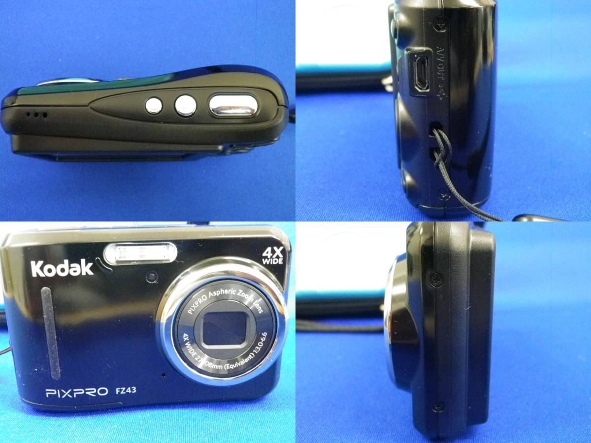 匿名配送 Kodak FZ43 PIXPRO コンパクトデジタルカメラ コダック 単3アルカリ乾電池 ブラック 美品 Kenkoケース付き_画像7