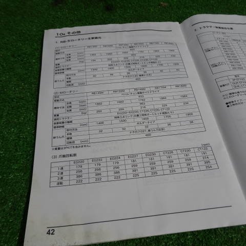 新潟 【取扱説明書のみ】 (94) ヤンマー サイドロータリー 取扱説明書 RBシリーズ トラクター 取説 中古 ■N2723122586_画像6