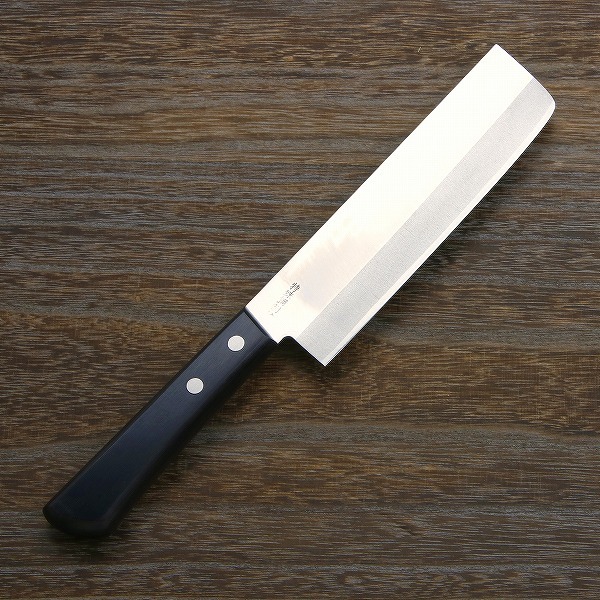  source Kiyoshi .. cut . kitchen knife both blade 165mm white paper 2 number DP break up included stainless steel light blade finishing black . board pattern made in Japan 