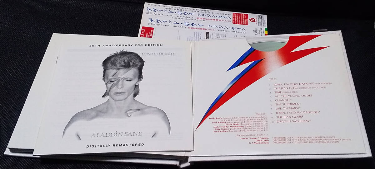 David Bowie - [帯付] Aladdin Sane 国内盤 Remastered CD 30th Anniversary 2CD Edition EMI - TOCP-67199-200 デビッド・ボウイー 2003年_画像6