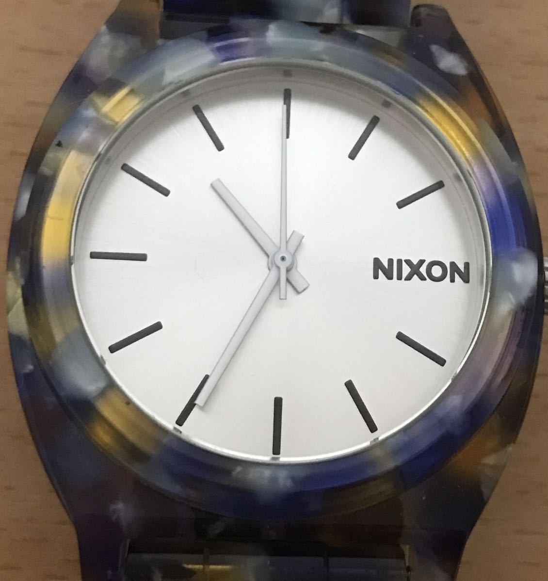 197-0178 NIXON ニクソン　メンズ腕時計　クオーツ　TIME TELLER ACETATE タイムテラーアセテート　電池切れ 動作未確認_画像2