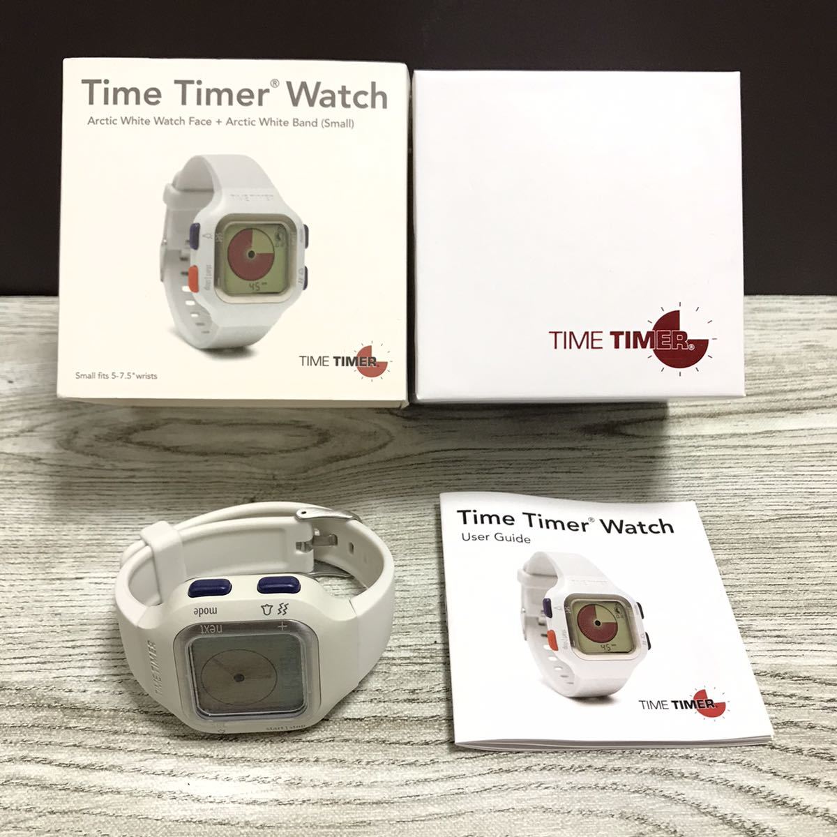 176-0213 稼働品 Time Timer Watch 腕時計 ラバーベルト_画像1