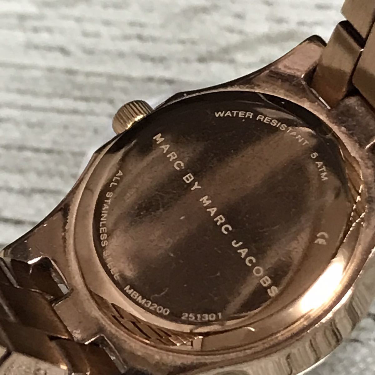 191-0192 MARC BY MARC JACOBS マークバイマークジェイコブス MBM3200 レディース腕時計 金属ベルト 電池切れ 動作未確認_画像8