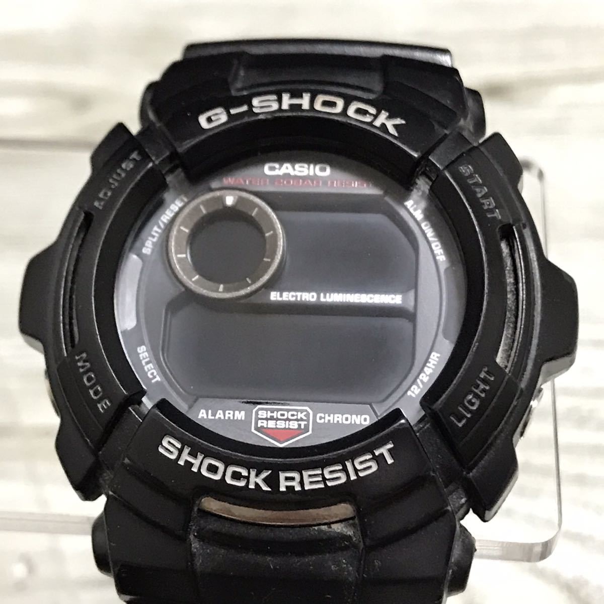 199-1148 CASIO カシオG-SHOCK G-2000 ブラック メンズ腕時計 ラバーベルト 電池切れ 動作未確認_画像1