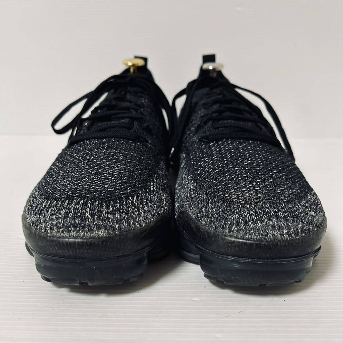 【美品】NIKE AIR VAPORMAX FLYKNIT 2 ナイキ エアヴェイパーマックス フライニット　942842-012 スニーカー　27.5cm ブラック　＊N_画像3