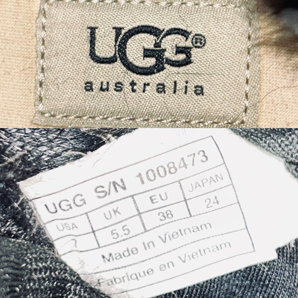 UGG アグ　ブーツスニーカー US7 24cm レディース　ブラック　＊BC_画像10