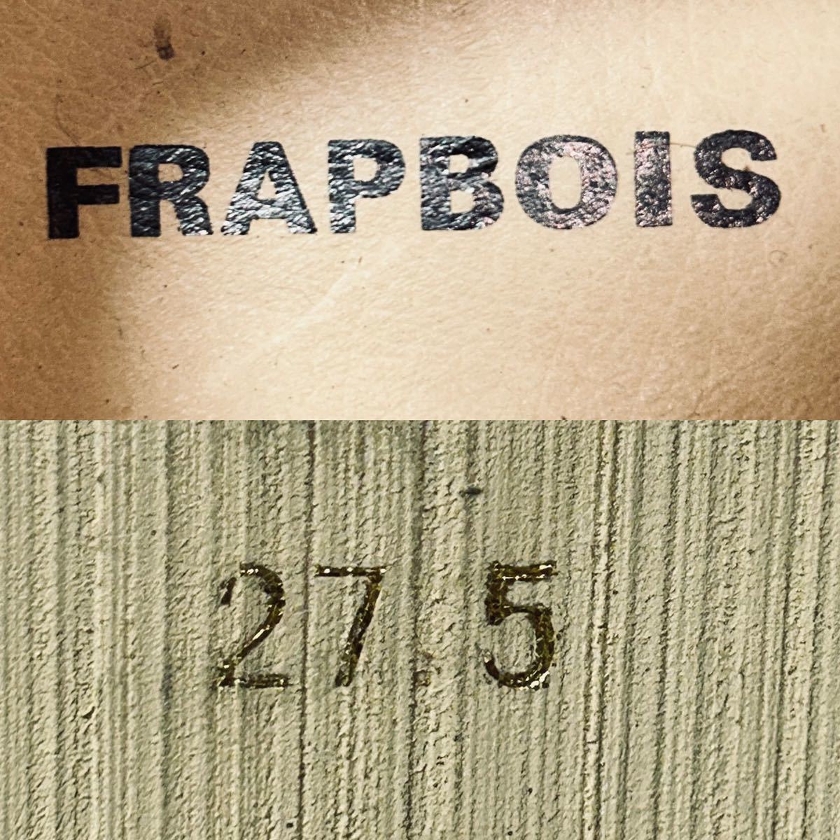 【美品】FRAPBOIS フラボア カジュアルシューズ スエード レザースニーカー 27.5cm グレー ＊Kの画像10