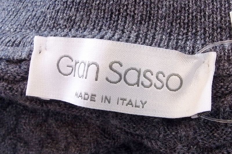グランサッソ Gran Sasso ハイネックニット セーター イタリア製 メンズ ・48 グレー kz4624209201_画像4
