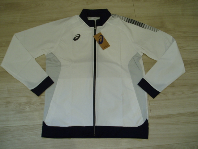 即決！新品★asics(アシックス)薄手WOVEN TRACK JACKET 2101A211 大きいサイズ【２XL】 ￥9,500  3/4P2の画像1