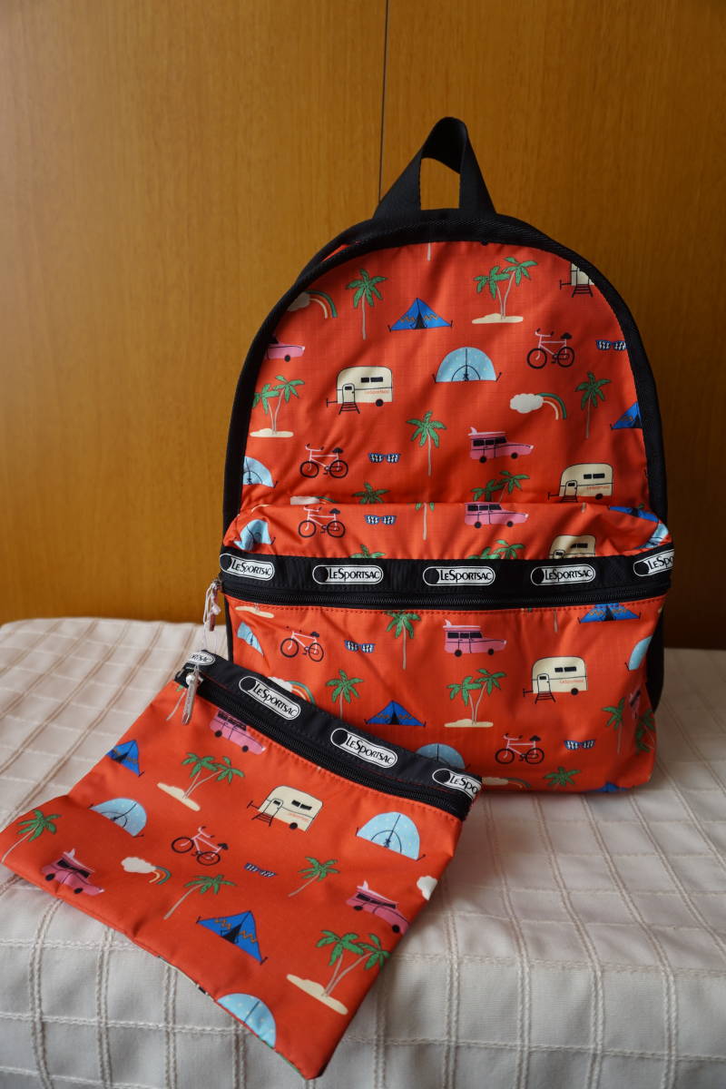 新品　◇　LeSportsac　レスポートサック　◇　リュック　バックパック　ROADTRIP VACA　　ポーチ付き　◇　_画像1