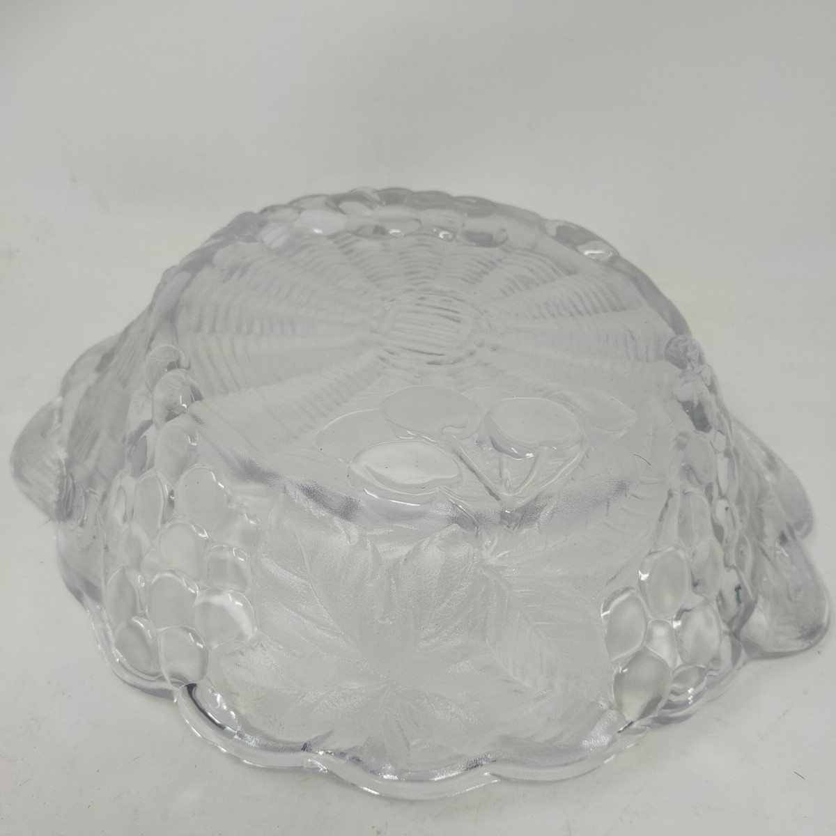 SOGA GLASS BOWL クリスタル CRYSTAL ガラス フルーツボウル フルーツバスケット 硝子 ガラス工芸　③ S_画像6