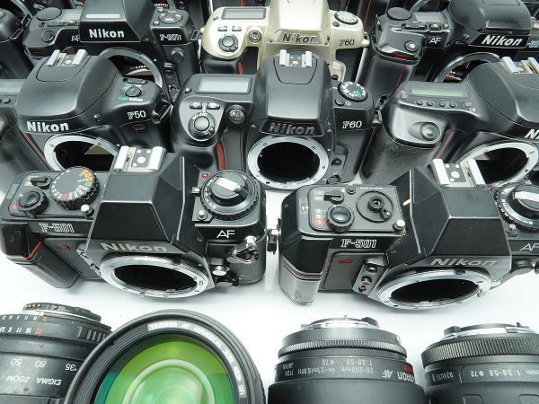 ★ニコン AF一眼&レンズなど★F90/F100/F60/F50/F-801s/u2/TAMRON/ 等 計:25点まとめ【ジャンク品】29408_画像4