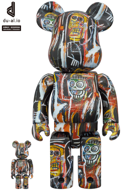 新品 BE@RBRICK JEAN-MICHEL BASQUIAT #11 100％ & 400％ MEDICOM TOY ベアブリック kaws カウズ BANKSY Keith Haring WARHOL バスキア_画像1