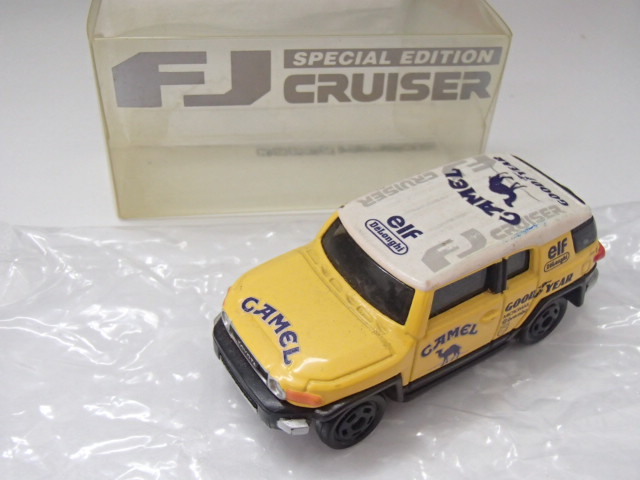 #58133【中古品】トミカ トヨタ FJ クルーザー キャメル グッドイヤー elf カーラ 特注 限定 TOYOTA CRUISER CAMEL GOODYEAR KAHLA_画像1