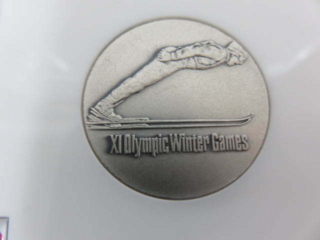 #58489　札幌オリンピック冬季大会メダル　銀　銅メダル　_画像2