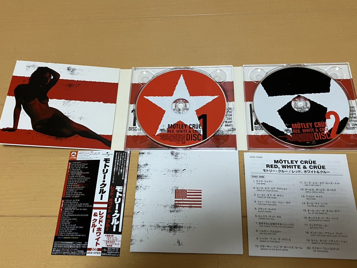 ★モトリークルー MOTLEY CRUE レッド、ホワイト&クルー 帯付き 美品★_画像3