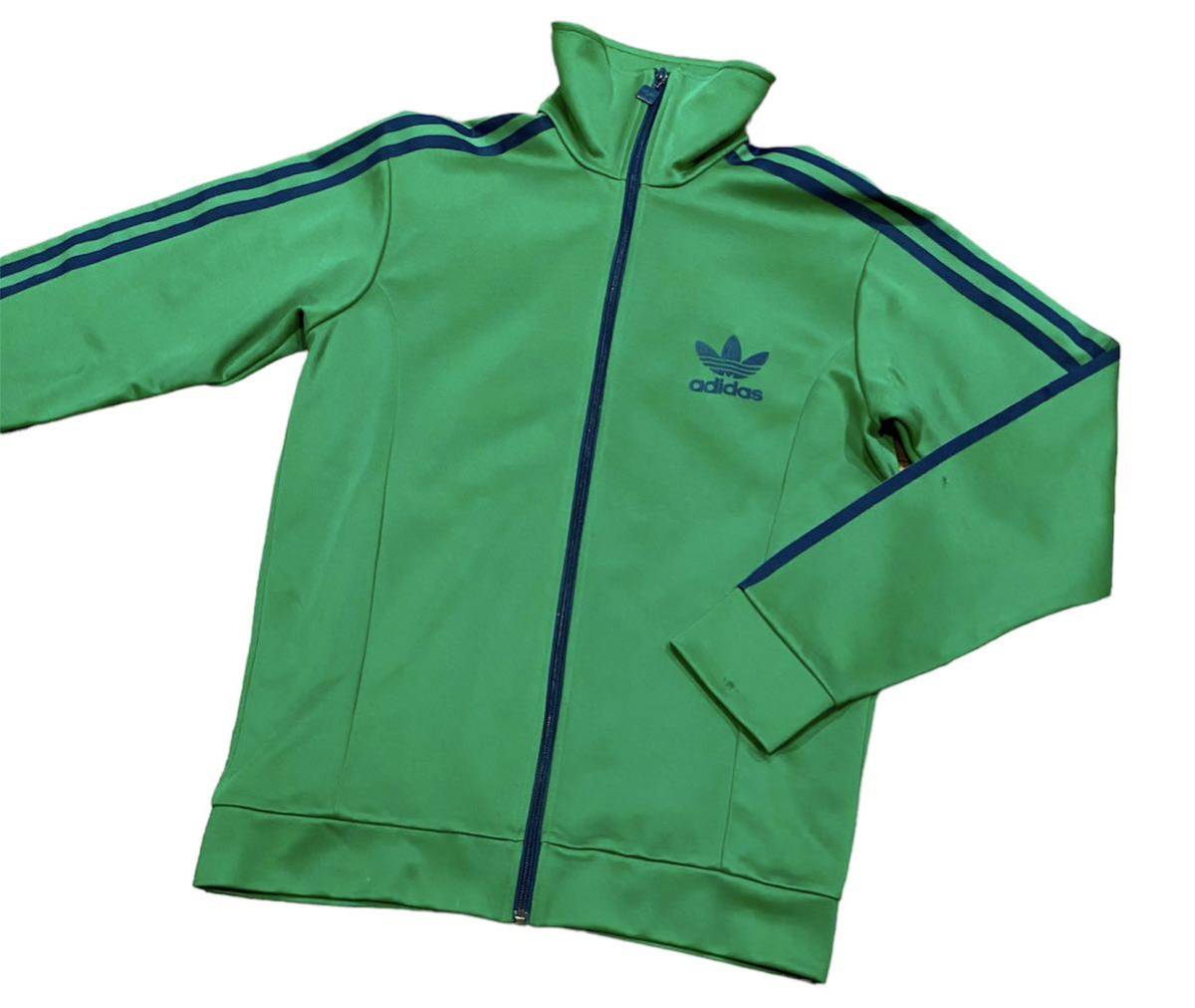 [ трудно найти ]ADIDAS спортивная куртка L зеленый цвет VINTAGE джерси Adidas джерси Vintage Vintage зеленый зеленый высшее редкий товар 
